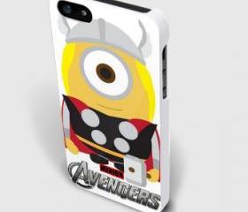 despicable minion avengers thor for iphone 4 and iphone 5 case